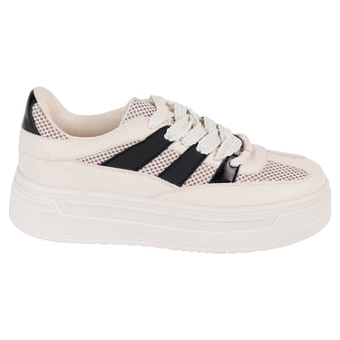 Tenis Urbanos Fratello Color Latte Suela Alta Para Mujer 0133