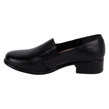 Zapatos Confort de Piel Barcassi Tacón Ancho Color Negro para Mujer 4604