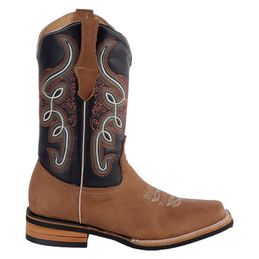 Bota Vaquera Color Tabaco Fratello Para Hombre 0921