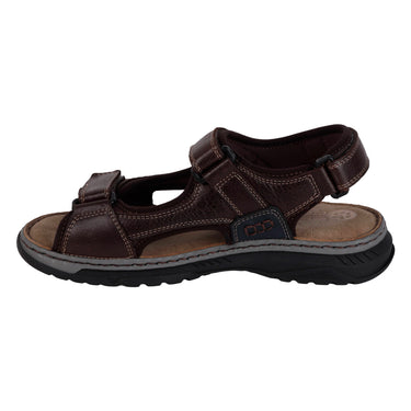 Sandalias De Piel Lobo Solo Color Café Para Hombre 6528