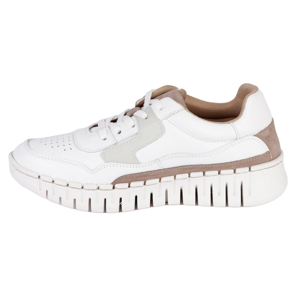 TENIS LOBO SOLO - 4944 - BLANCO TAUPE - 23/26