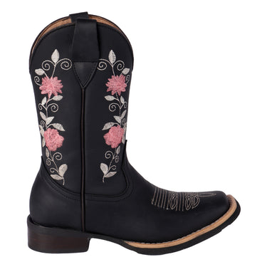 Botas Vaqueras De Piel Color Negro Fratello Para Mujer 2006