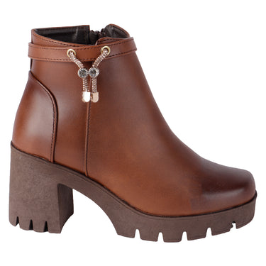 Botines Casuales Color Café Fratello Para Mujer 25671