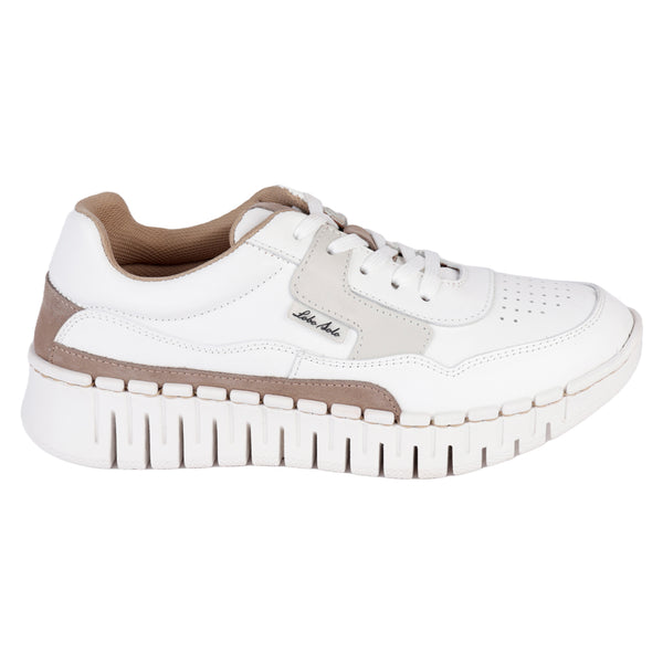 TENIS LOBO SOLO - 4944 - BLANCO TAUPE - 23/26