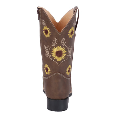Botas Vaqueras Color Café Girasol Fratello Para Niñas 0595