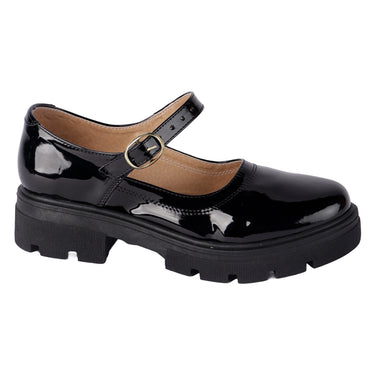 Zapatos Escolares De Charol Color Negro Para Mujer 0800