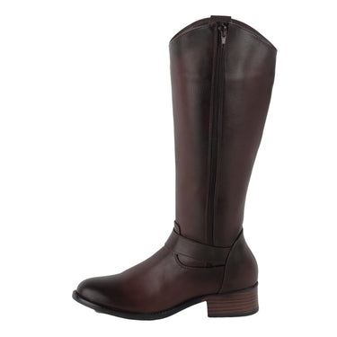 Botas de Tubo Alto Fratello Color Café para Mujer 0685