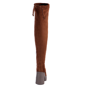 Bota Alta Color Café Fratello Para Mujer 24600