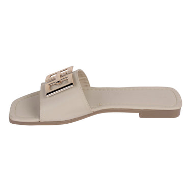 Sandalias Destalonadas Fratello Color Beige Para Mujer 0158