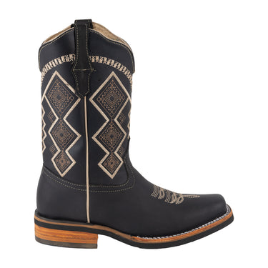 Botas Vaqueras Fratello Color Negro Para Hombre 0977