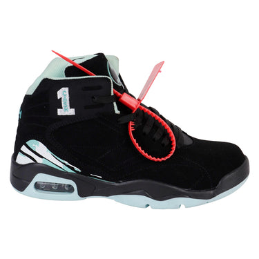 Tenis Urbanos De Media Bota Fratello Color Negro Con Azul Menta Con Válvula De Aire Para Mujer 0004
