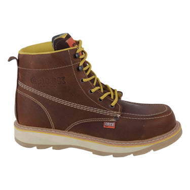 Botín Industrial de Piel Fratello Color Cafe Para Hombre 0136S/D.DENSIDA