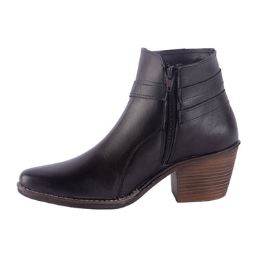 Botas Vaqueras en Piel Fratello Color Café para Mujer 0708