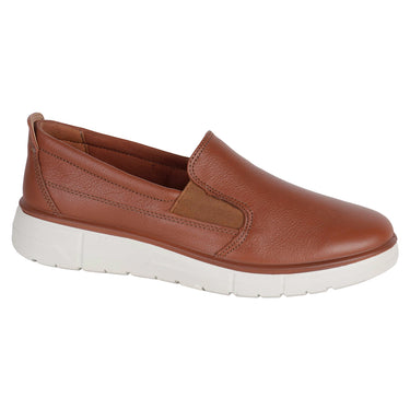 Zapato Confort De Piel Flexi Color Tan Para Mujer 137904