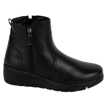 Botín Casual Plataforma Fratello Color Negro Para Mujer 4901