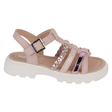 Sandalias Suela Chunky Yuyin Color Rosa Para Niña 26062