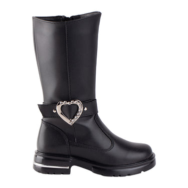 Botas Altas Yuyin Color Negro Para Niña 26671