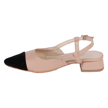 Flats De Tacón Ancho Fratello Color Maquillaje Para Mujer 00