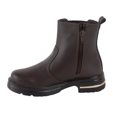 Botines Casuales Yuyin Color Chocolate Para Niñas 26636