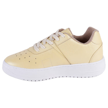 Tenis Casual Color Amarillo Pastel Fratello Para Mujer 0930