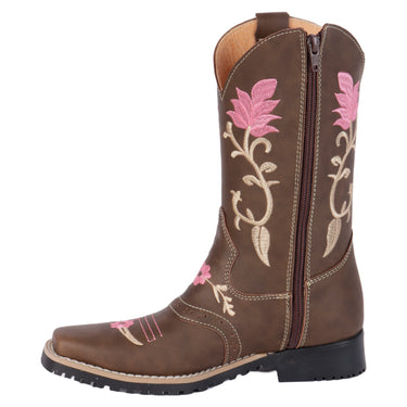 Fratello Bota Vaquera Color Cafe Claro Para Mujer 0590