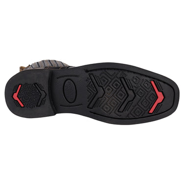 Botín Vaquero De Piel Color Negro Fratello Para Hombre 0267