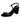 Zapatillas Tacón Ancho Fratello Color Negro Para Mujer 6238