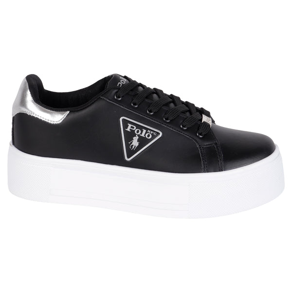 TENIS POLO HPC - 4038 - NEGRO PLATA - 22/26