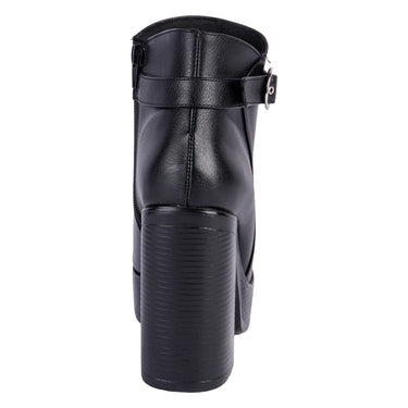 Botín Casual Fratello Color Negro Para Mujer 66564