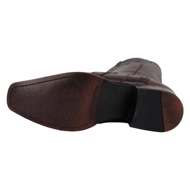 Botas Vaqueras De Piel Fratello Color Café Para Hombre 20415