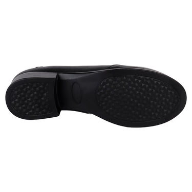 Zapatos Confort de Piel Barcassi Tacón Ancho Color Negro para Mujer 4604