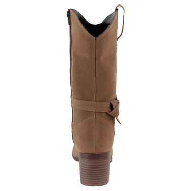 Botas Vaqueras con Tacón Fratello color Café para Mujer 9813