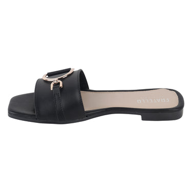 Sandalia de Piso Fratello Color Negro para Mujer 0055