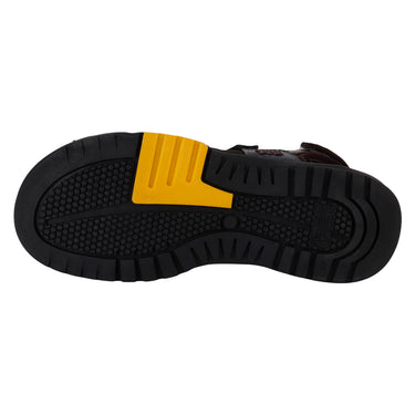 Sandalias De Piel Lobo Solo Color Café Para Hombre 6528