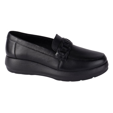 Zapato Confort De Piel Flexi Color Negro Para Mujer 126711