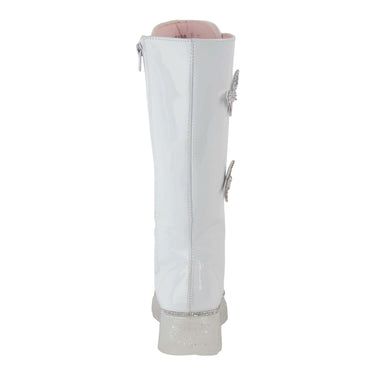 Botas Altas Con Pedrería Fratello Blanco Para Niña 0042