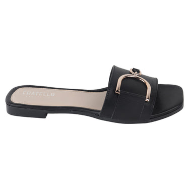Sandalia de Piso Fratello Color Negro para Mujer 0055