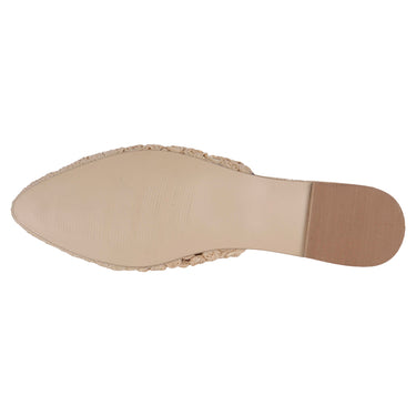Mules Casuales Fratello Color Beige Para Mujer S-1002