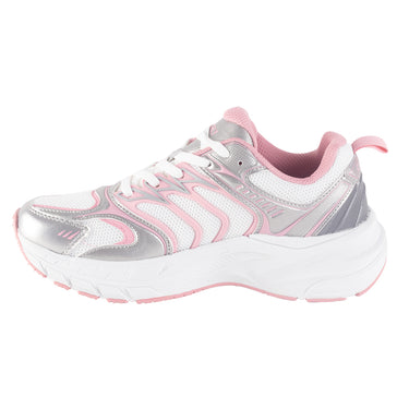 Tenis Deportivos Charly Color Blanco Plata Para Mujer 1043318