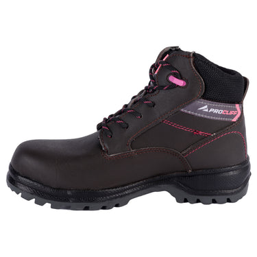 Botas Industriales Color Café Cliff Para Mujer 0403