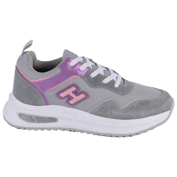 TENIS Fratello - 1204 - GRIS MORADO ROSA - 22/26