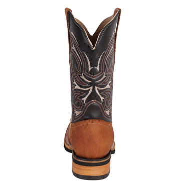 Botas Vaqueras Bordadas Fratello Color Miel Para Hombre 0950