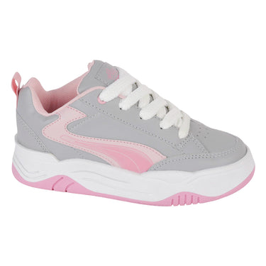 Tenis Urbano Fratello Color Gris Con Rosa Para Niña 0070