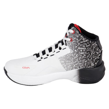 Tenis De Basquetbol  Pontiac Color Blanco Con Negro Para Hombre 6151