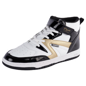 TENIS Fratello - 0510 - BLANCO NEGRO ORO - 25.5/29