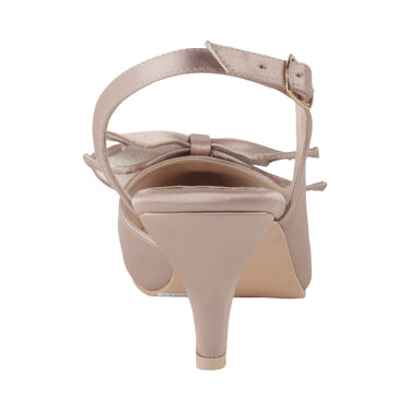 Zapatillas Tacón de Aguja Fratello Color Nude para Mujer 1026