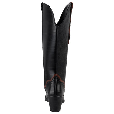 Botas Vaqueras de Tubo Alto Fratello Color Negro para Mujer 26300
