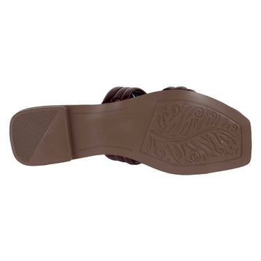 Sandalias Descubiertas Fratello Color Vino Mujer 0028 Tiras