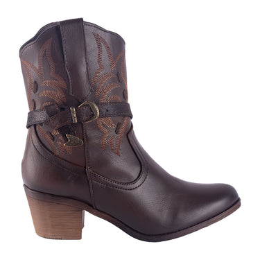 Botas Vaqueras Maquech Color Moka para Mujer 0868