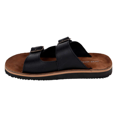 Sandalias De Piel Fratello Color Negro Para Hombre 7008